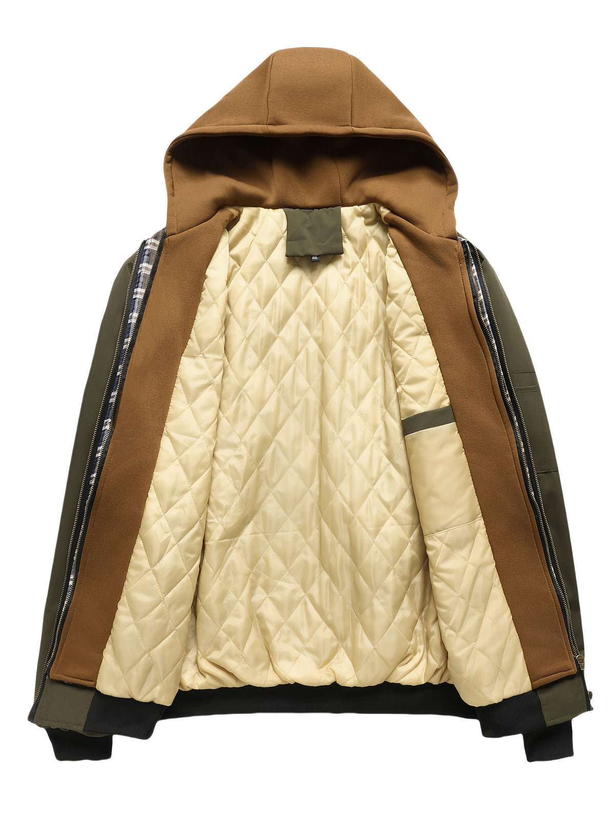 Men's Preppy Hooded Jacket Casual Spring Autumn Outerwear