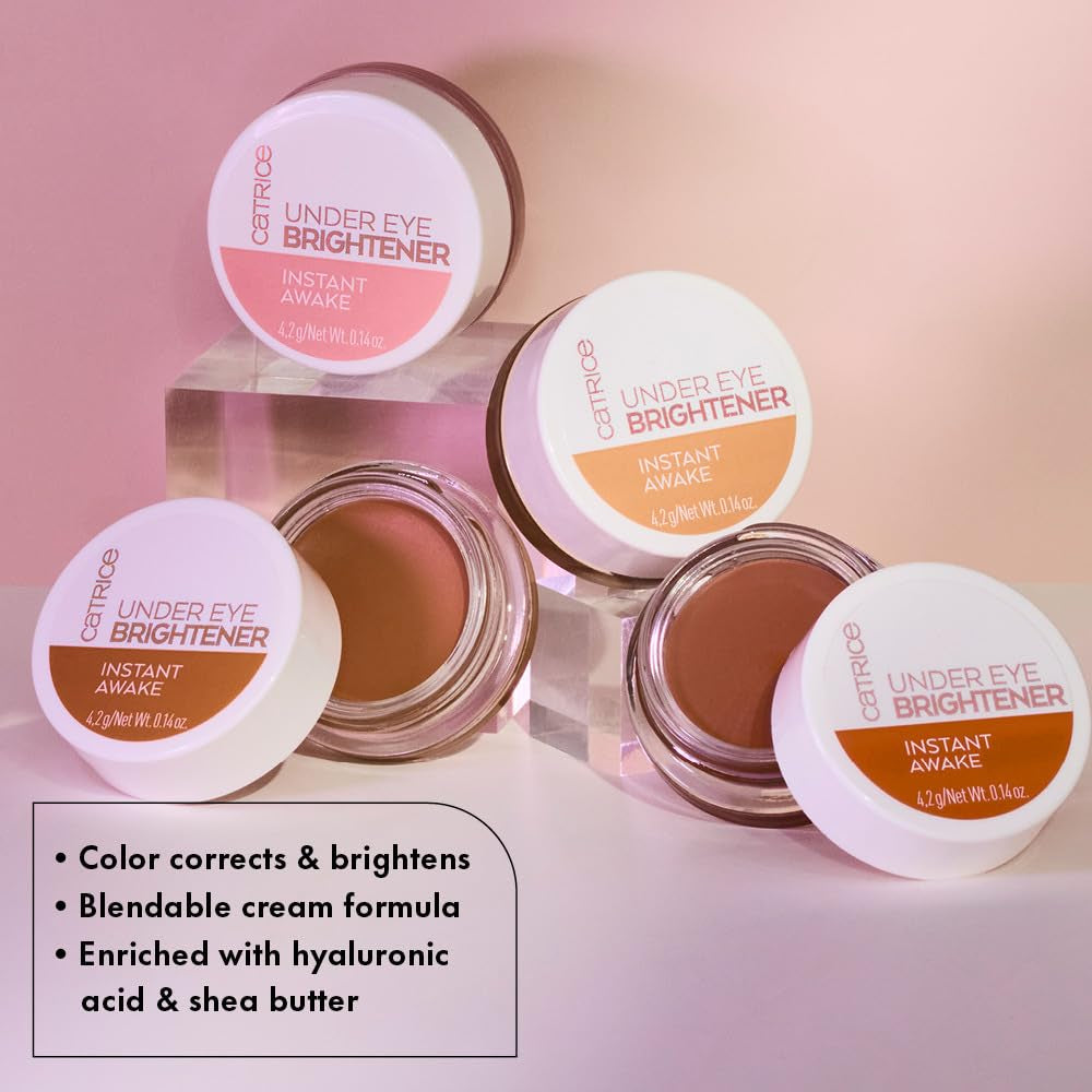 Catrice | under Eye Brightener | Conceal & Brighten Dark Circles | with Hyaluronic Acid & Shea Butter | Vegan, Cruelty Free & Paraben Free (010 | Light Rose)
