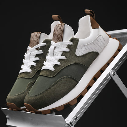 Men'S Casual Fashion Sneakers - Versatile  Stylish Dad Shoes with Rubber Sole, Lace-Up, Round Toe, Low Top Design for Outdoor, Hiking  Everyday Wear, Hiking Footwear Modern Sneakers Durable Rubber Sole