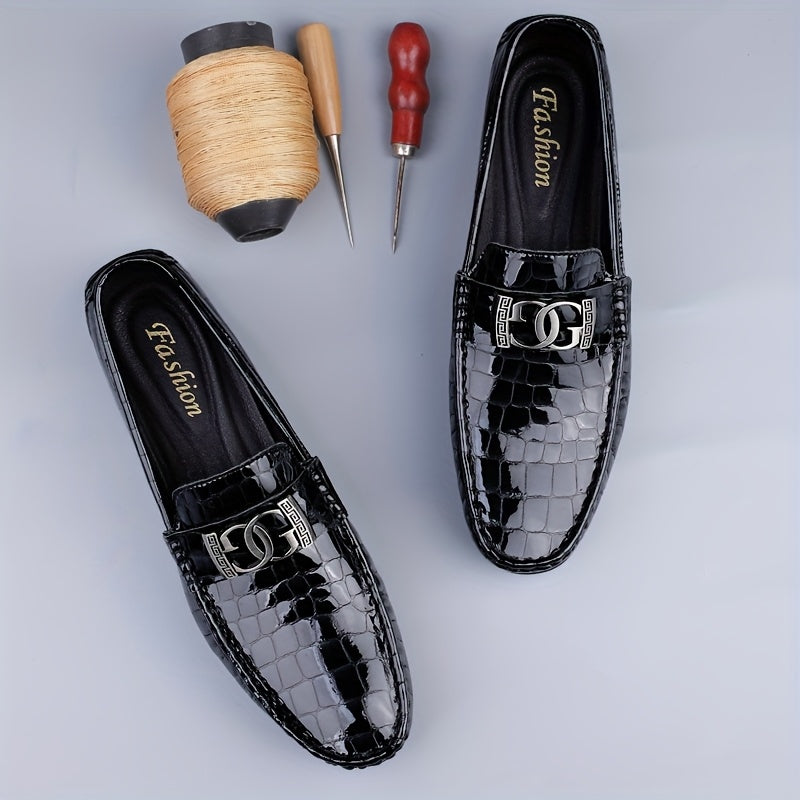 Universal Slip-On PU Driving Doudou Shoes with Rubber Sole