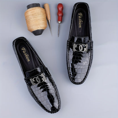 Universal Slip-On PU Driving Doudou Shoes with Rubber Sole