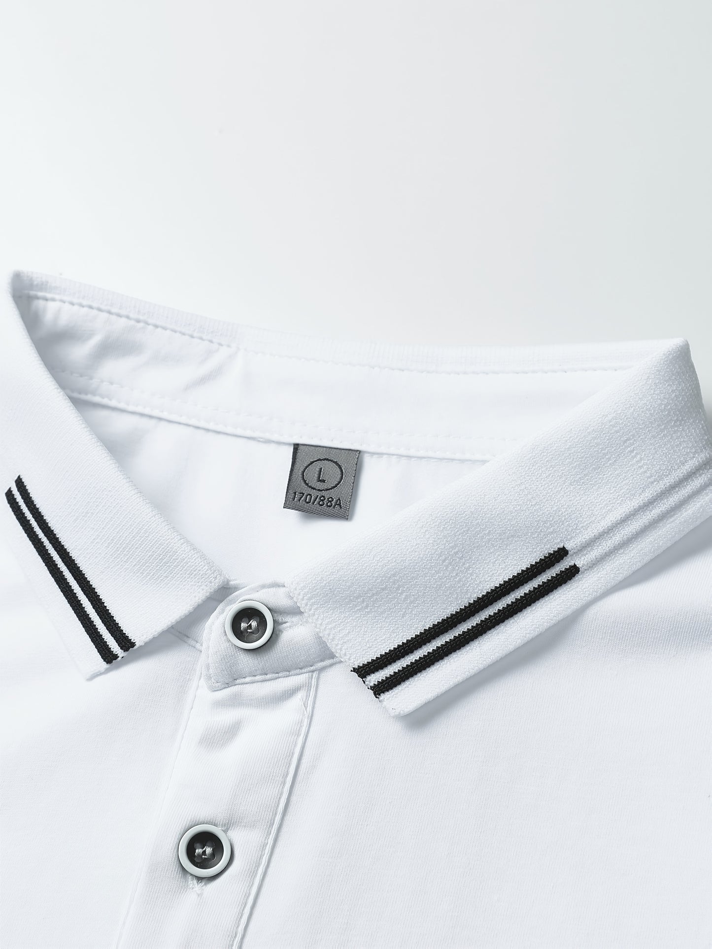Men's Lightweight Cotton Stretch Business Shirt with Lapel Collar