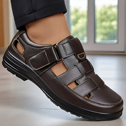 Men's Summer Breathable PU Loafers for Outdoor & Travel