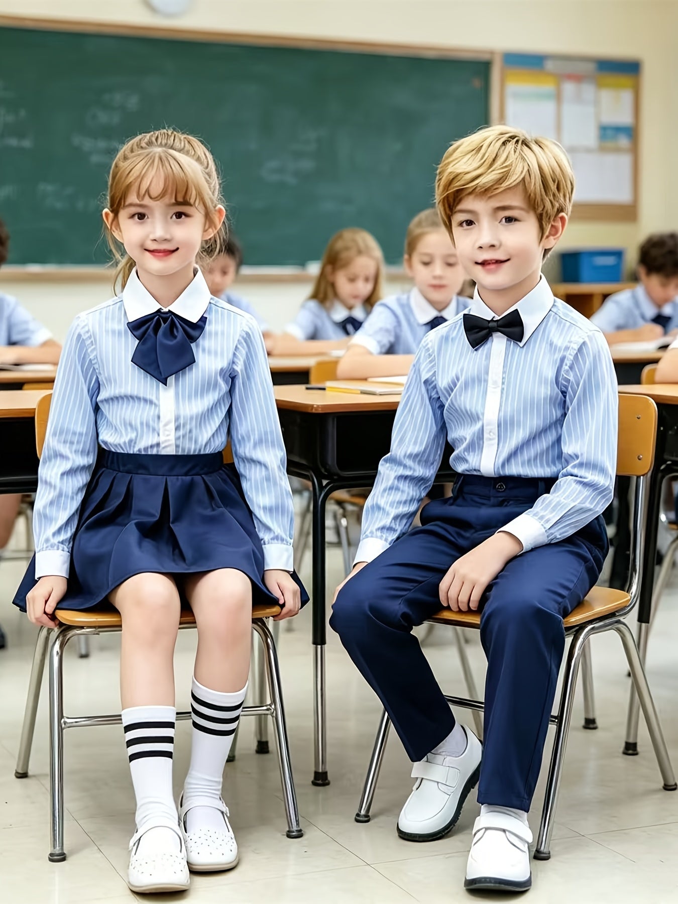 Boys' 3-Piece Preppy School Uniform Set for All Seasons