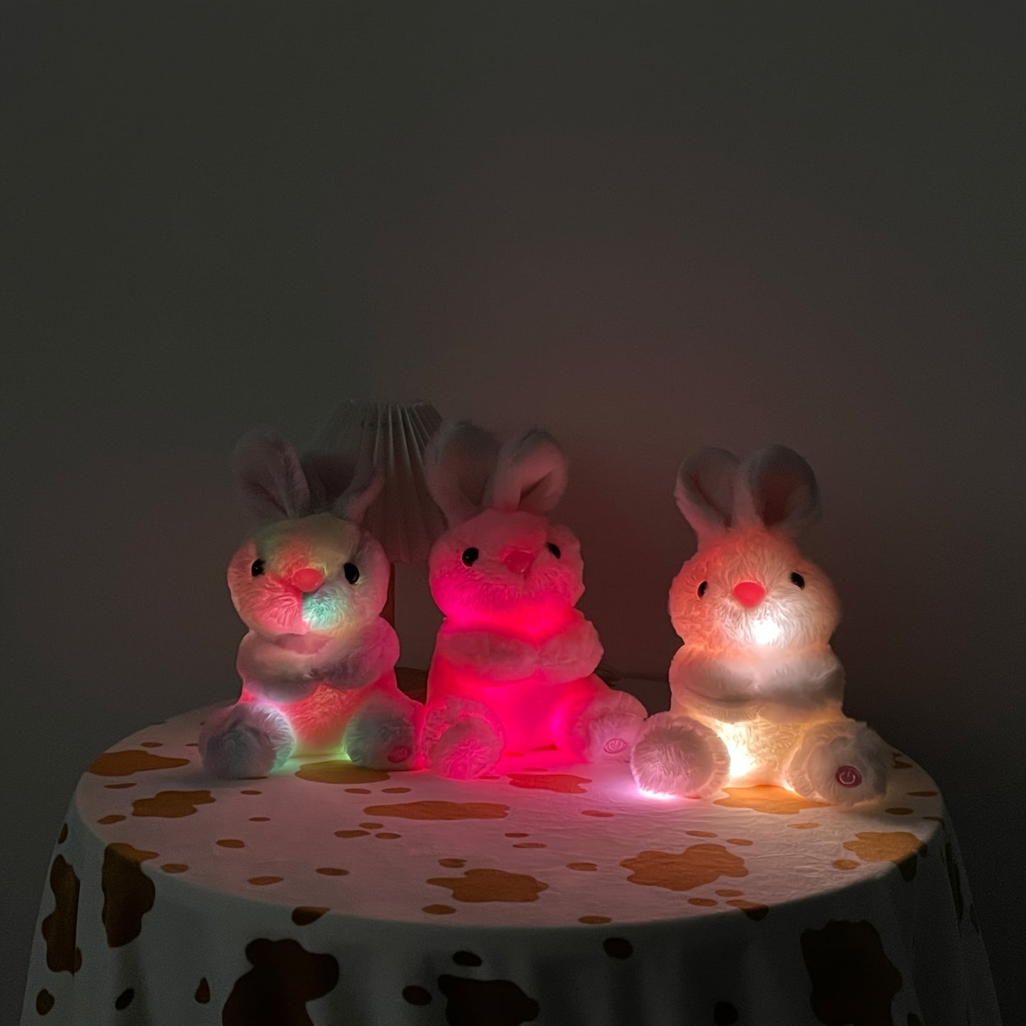Light-Up Bunny Plush Toy - Soft & Adorable Glowing Rabbit Stuffed Animal, Perfect for Kids, Nighttime Comfort & Unique Home Decor - Cute Gift for Bunny Lovers, Night Light Decor | Glowing Stuffed Animal | Soft Texture