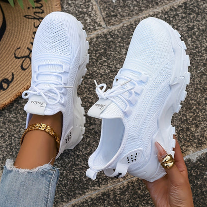 Lightweight Breathable Knitted Slip-On Sneakers for All Seasons