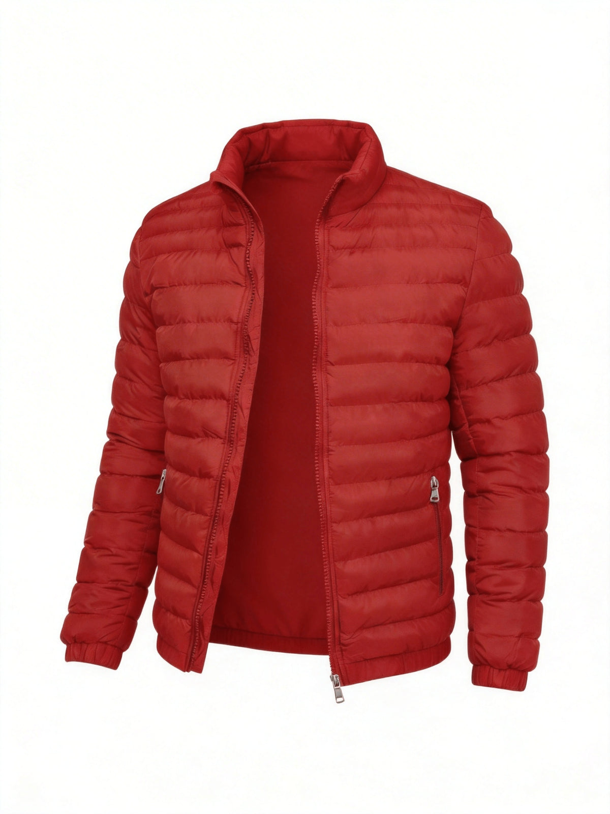 Men's Lightweight Windproof Casual Jacket with Stand Collar