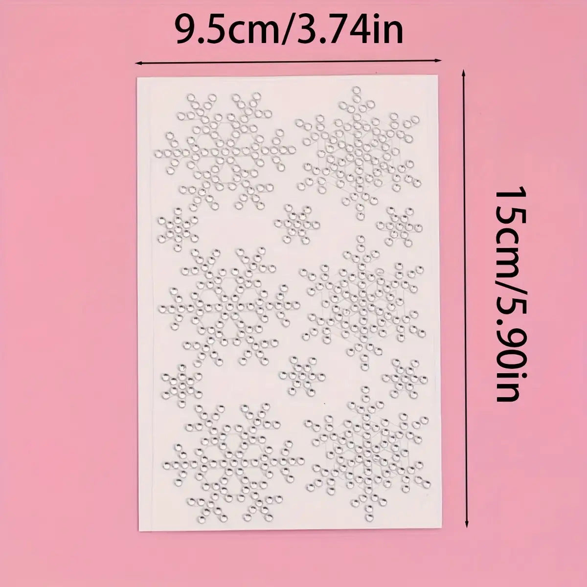 1 հատ սպիտակ 3D ձյան փաթիլի տեսքով աչքի կպչուն պիտակ՝ փայլուն դեմքի և կոպերի զարդարանք, թանկարժեք քարերով կպչուն պիտակ Y2K-ի համար, երաժշտական ​​փառատոնի, երեկույթի դիմահարդարման, ձմեռային զգեստի համար՝ հեշտ կիրառվող շքեղ աքսեսուար