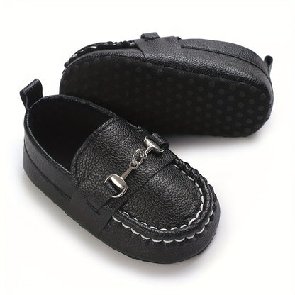 Casual Solid Color Slip On Sneakers For Baby Boys, Lightweight Non-slip Walking Shoes For Spring And Autumn