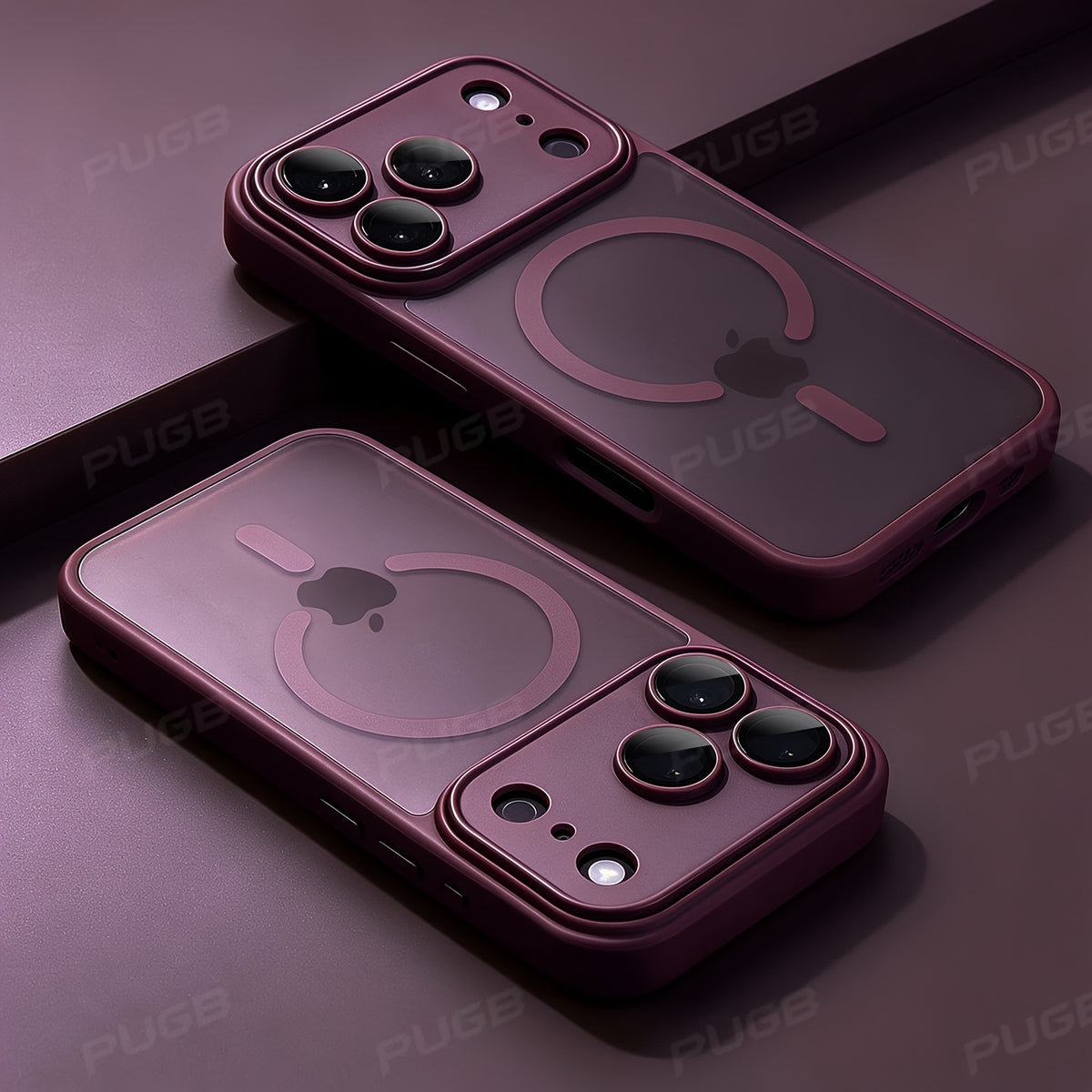 Matte Translucent Magnetic Silicone Phone Case for iPhone 18-14 Pro Ma