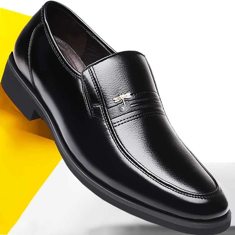 Men's Slip-On Business Casual Faux Leather Shoes - Comfortable Fit
