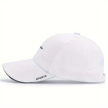 Simple Letter Embroidery Baseball Cap Hip Hop Solid Color Sports Hat Lightweight Adjustable Dad Hat For Women Men