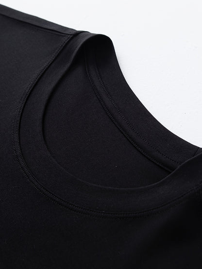 3pcs Men'S Heavyweight 100% Cotton T-Shirts - Breathable Crew Neck Tees, Dark Grey/White/Black Color Options - Everyday Casual & Formal Wear - Soft Everyday Essentials for Men, Cotton T Shirts, Summer Clothing, Classic Fit Te - ayq