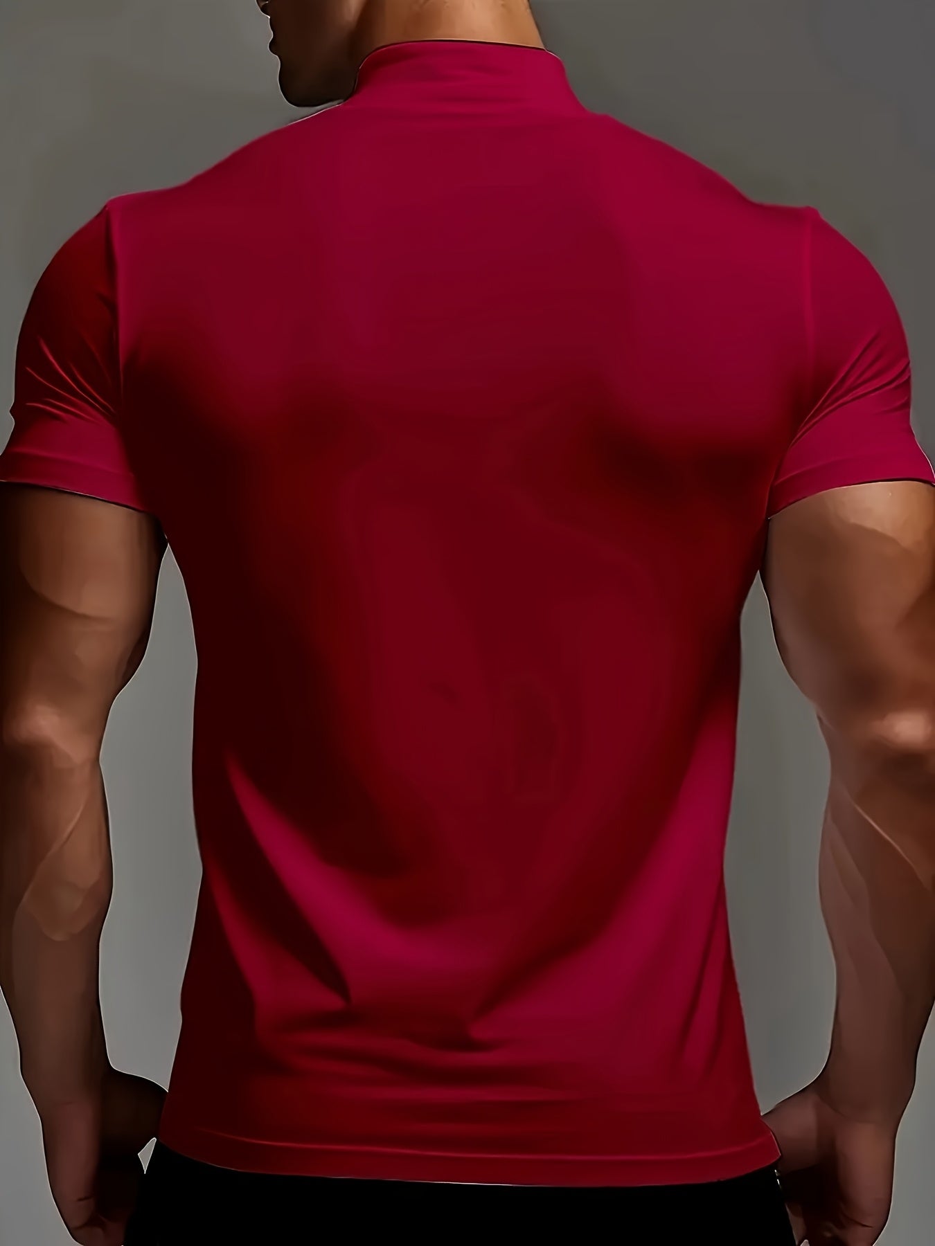 Men'S Short-Sleeve Polo Shirt Made of Breathable And Comfortable Knitted Fabric, Suitable for Cycling, Outdoor Sports, Gym, And Casual Wear for a Fitted Look - ayq