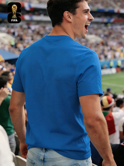 Men's Breathable Summer T-Shirt with FIFA World Cup Print