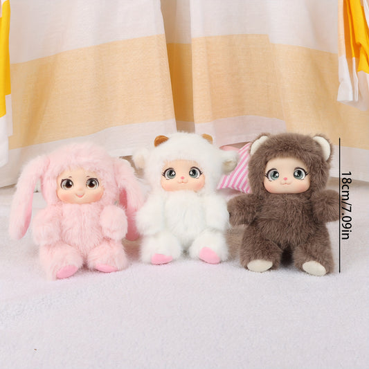 AURAESIN Plush Toys - Super Soft Huggable Bunny Bear Sheep Dolls, // Cuddly Stuffed Animals Suitable for Bedside & Desk Decor, Christmas Gifts for & s