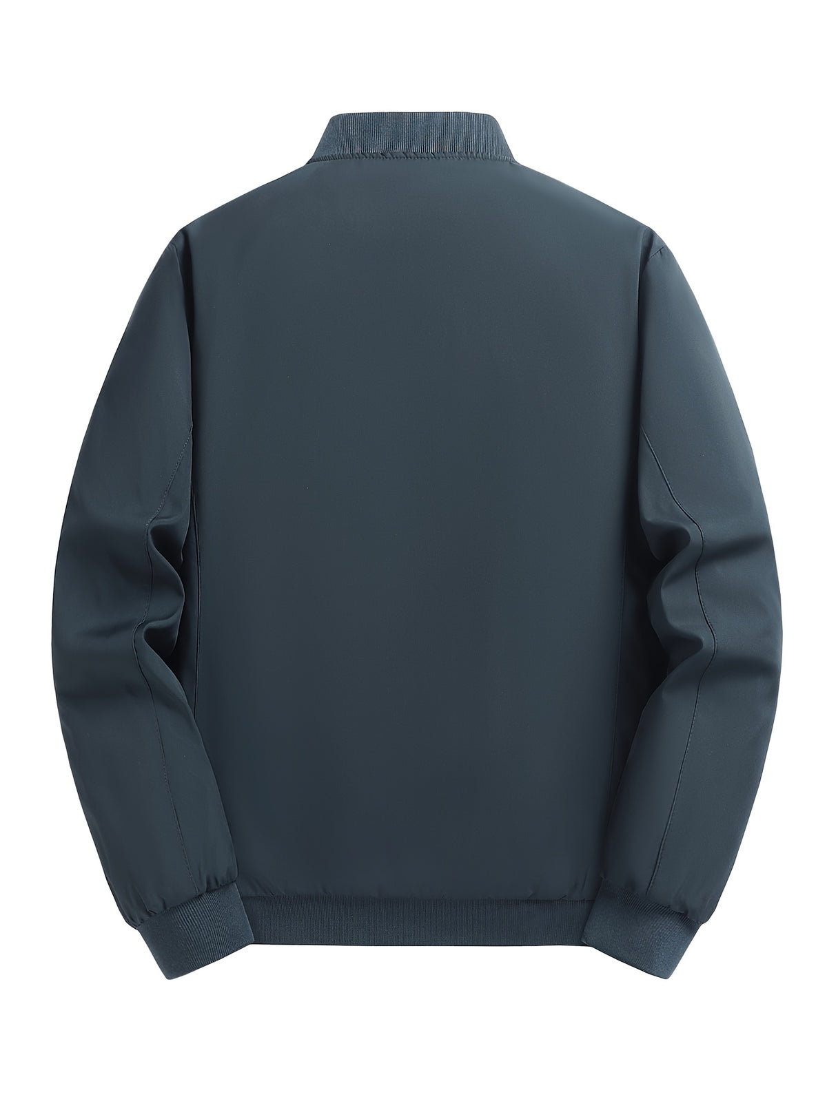 Men's Casual Lined Fleece Jacket with Baseball Collar