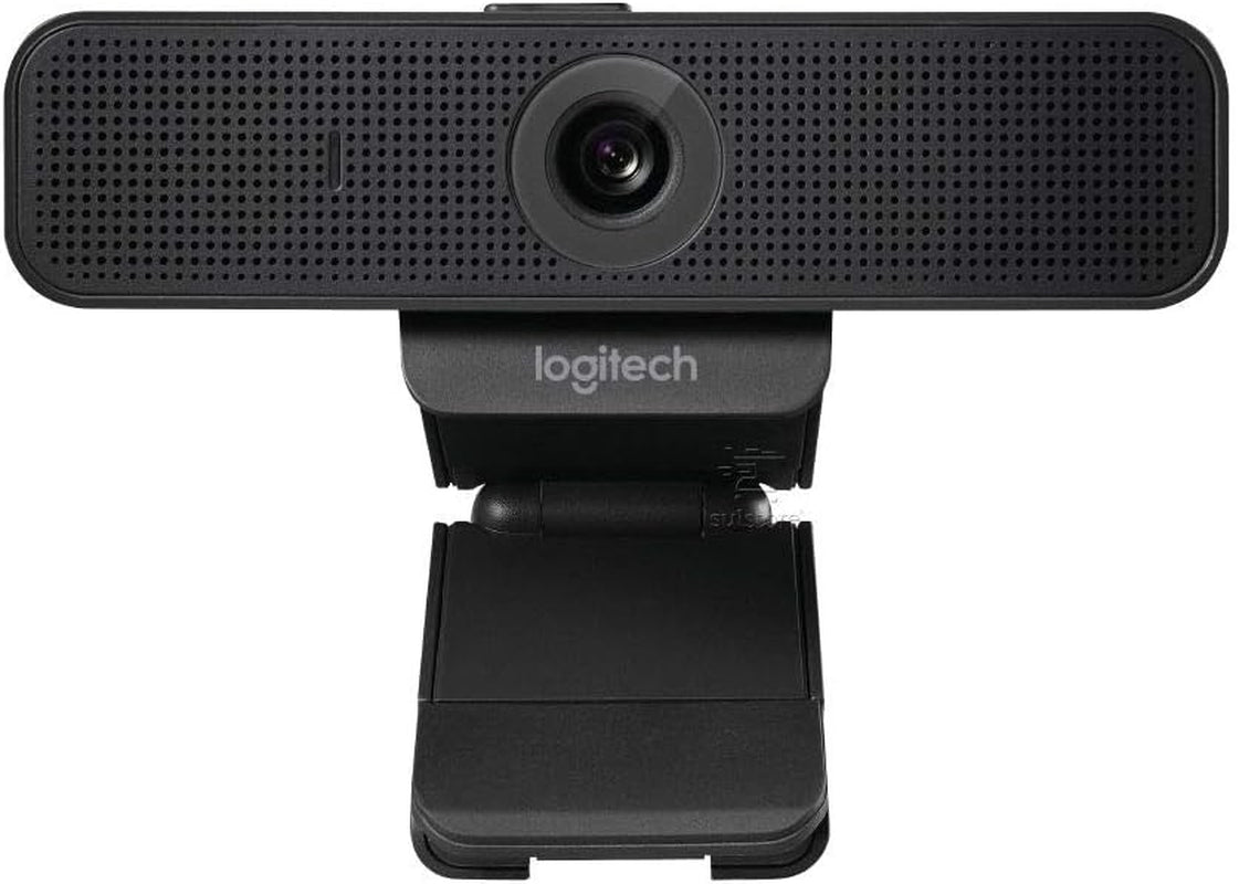 Logitech C925-E Webcam, HD 1080P/30Fps Video Calling, Light Correction, Autofocus, Clear Audio, Privacy Shade, Works with Skype Business, Webex, Lync, Cisco, Pc/Mac/Laptop/Macbook - Black