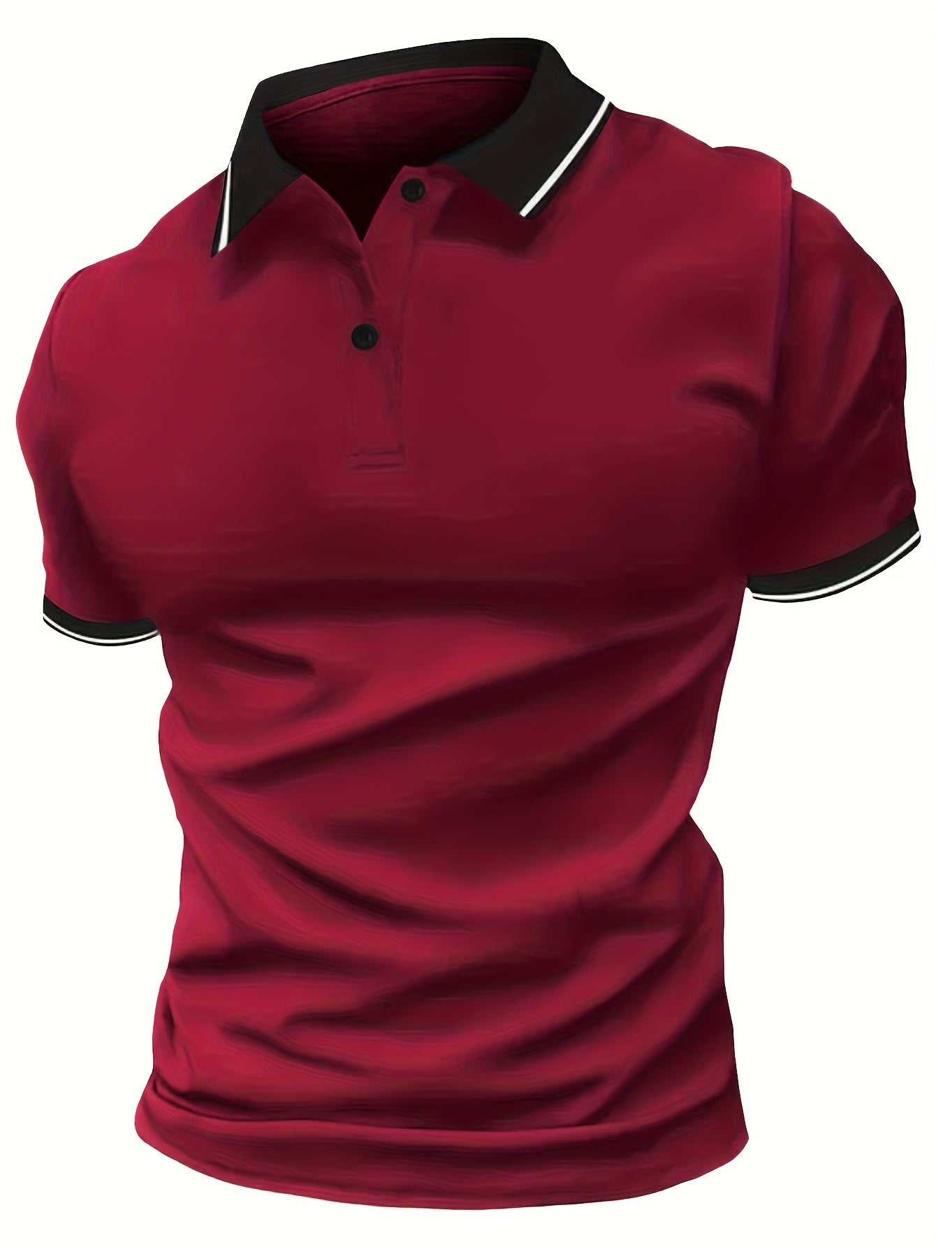 A Breathable And Fitted Golf Shirt, Men'S Casual V-Neck Short-Sleeve T-Shirt, Summer Men'S Apparel - ayq