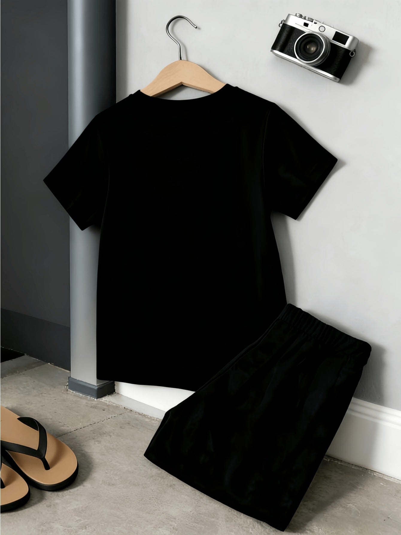 Baby Boy Summer Two-Piece Set with Breathable Shorts & T-Shirt
