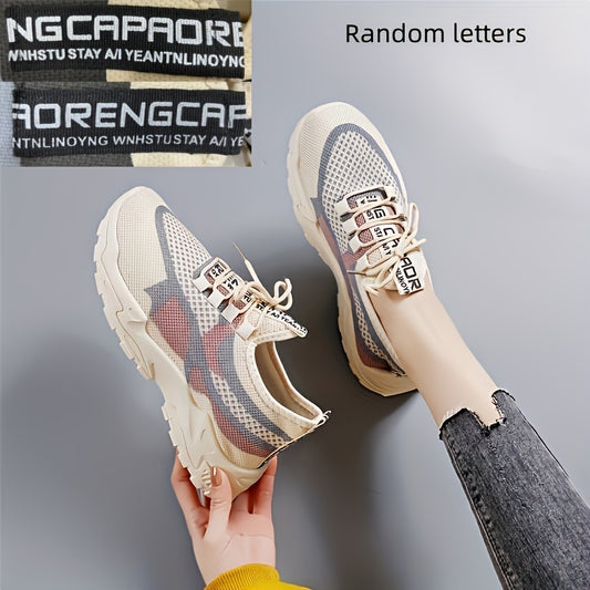 Women's Casual Sports Shoes, New Women's Sports Shoes, Thick-soled Lightweight Casual Running Student Shoes
