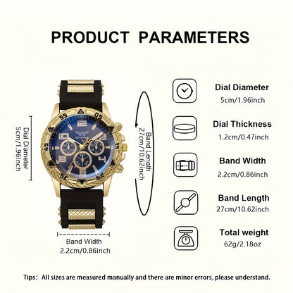 4 հատ տղամարդու մինիմալիստական ​​դրամապանակ, ժամացույց և ապարանջանի նվերների տուփ - էլեգանտ ձեռքի ժամացույց և համապատասխանեցում, հարմար է Սուրբ Ծննդյան, ծննդյան օրվա, նրա նվերի համար - ոճ, նվեր տղամարդկանց համար