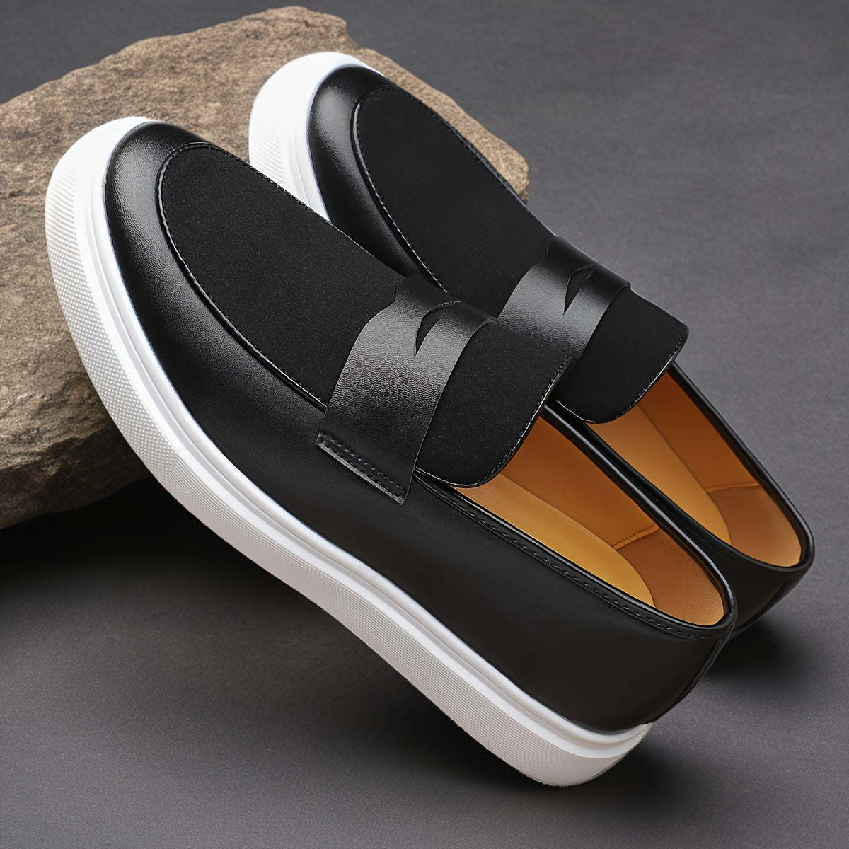 Men's Slip-On Dress Shoes Comfortable for Weddings & Travel