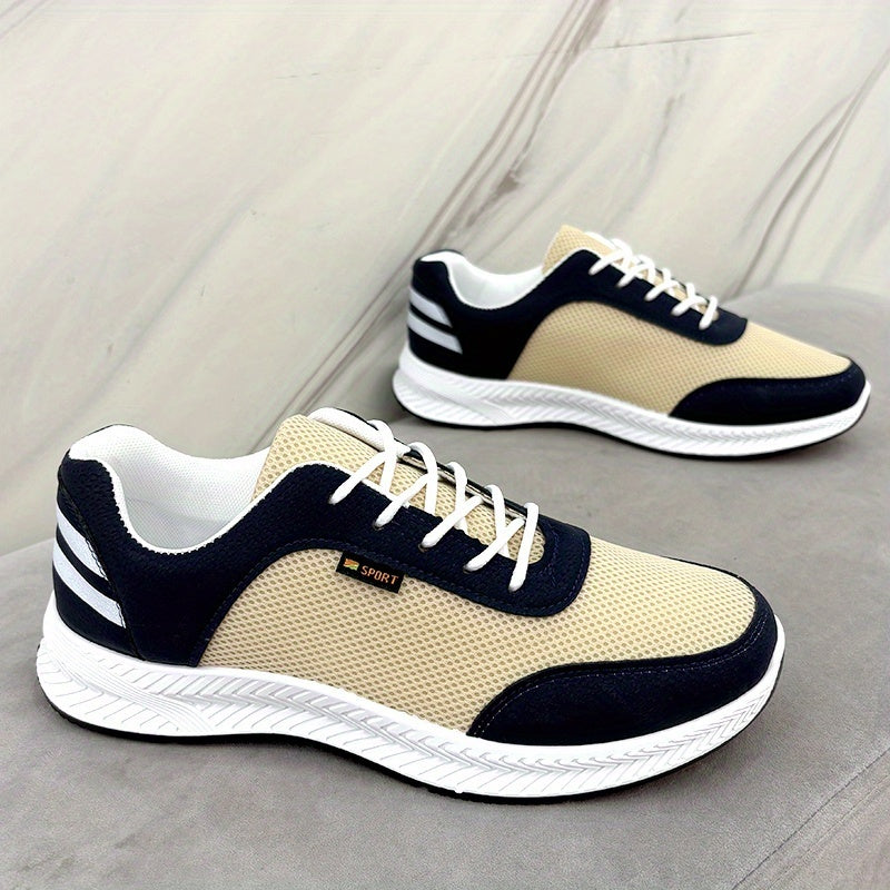Men'S Mesh Shoes, Trendy And Versatile Footwear, Fashionable Sports And Casual Shoes, Slip-Resistant And Durable Men'S Sneakers - ayq