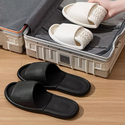Unisex EVA Casual Summer Slippers with Non-Slip Ribbed Sole