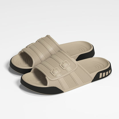 Vintage Wide-Fit EVA Slip-On Slippers for Indoor & Casual Use