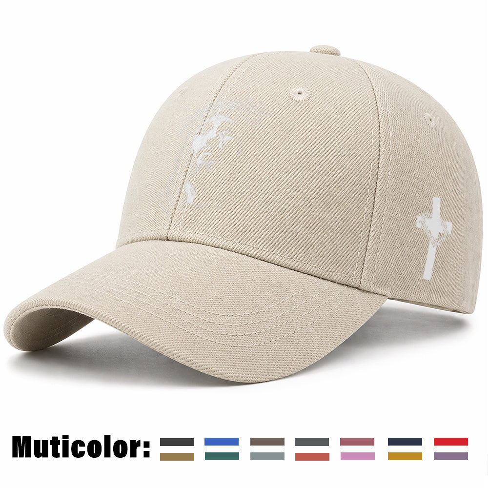 Unisex Christian Baseball Cap with Adjustable Cross Design