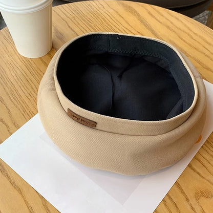 Unisex Lightweight Embroidered Beret Hat for Fall Winter