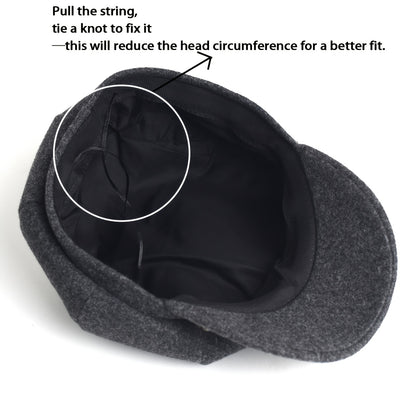 Women's Classic Warm Newsboy Beret Hat Lightweight Polyester