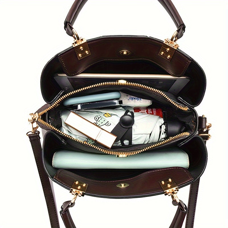 Նվեր մայրիկի համար՝ մեծ տարողությամբ ձեռքի պայուսակ, ընտանեկան պայուսակ, վինտաժային նորաձև ուսի պայուսակ՝ տպագրությամբ, բազմակողմանի և փոխադրելի երախտագիտության նվեր