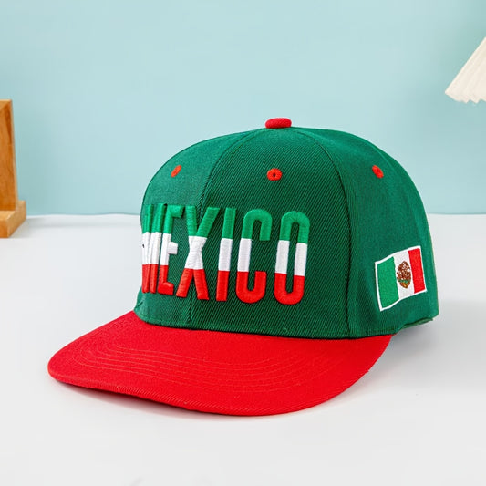 Men's Casual Baseball Cap with Mexican Alphabet Embroidery - ayq