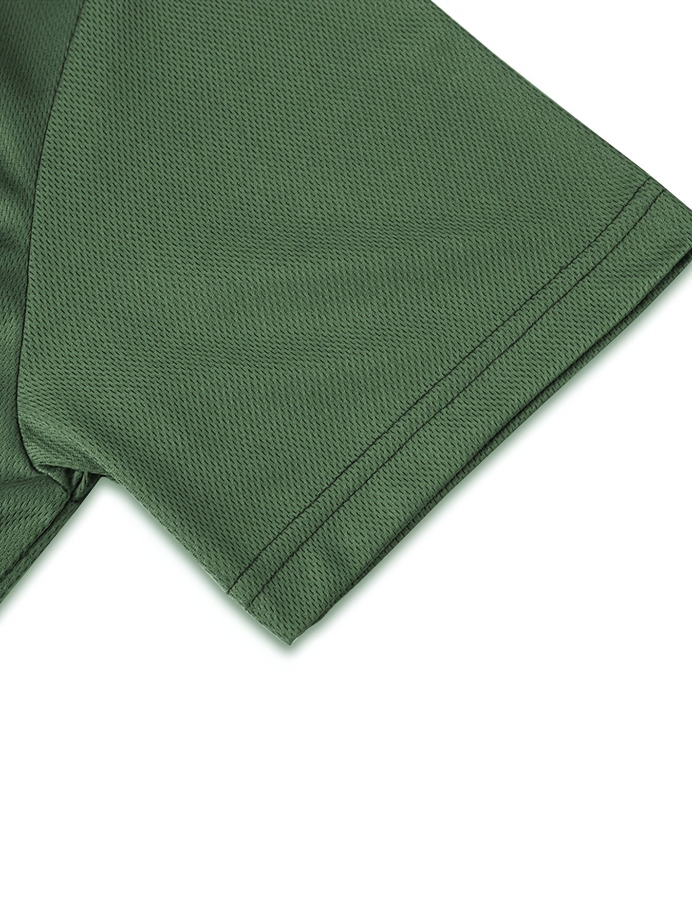 Brand New Short-Sleeve Polo with a Half Zipper, Quick-Drying And Breathable, a Stylish Casual Top - ayq