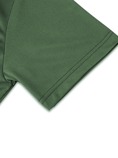 Brand New Short-Sleeve Polo with a Half Zipper, Quick-Drying And Breathable, a Stylish Casual Top - ayq