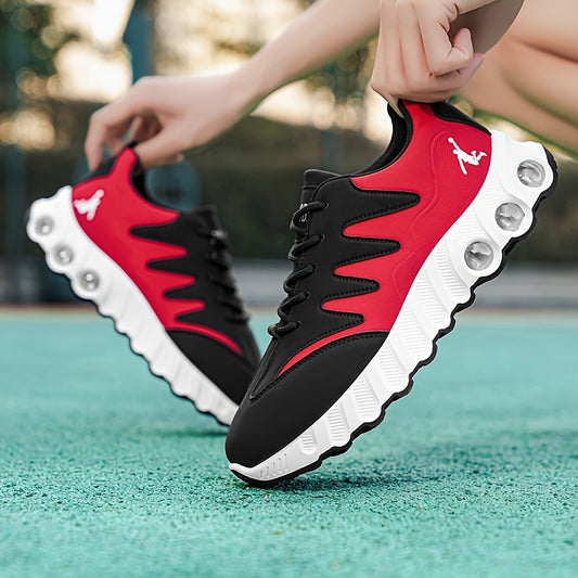 [sneakers] Trendy Men'S Cross-Training Shoes | ZQBOBING Mid-Top Lace-Up with Faux Upper, PVC Sole, EVA Insole | Perfect for All-Season Outdoor Activities - ayq