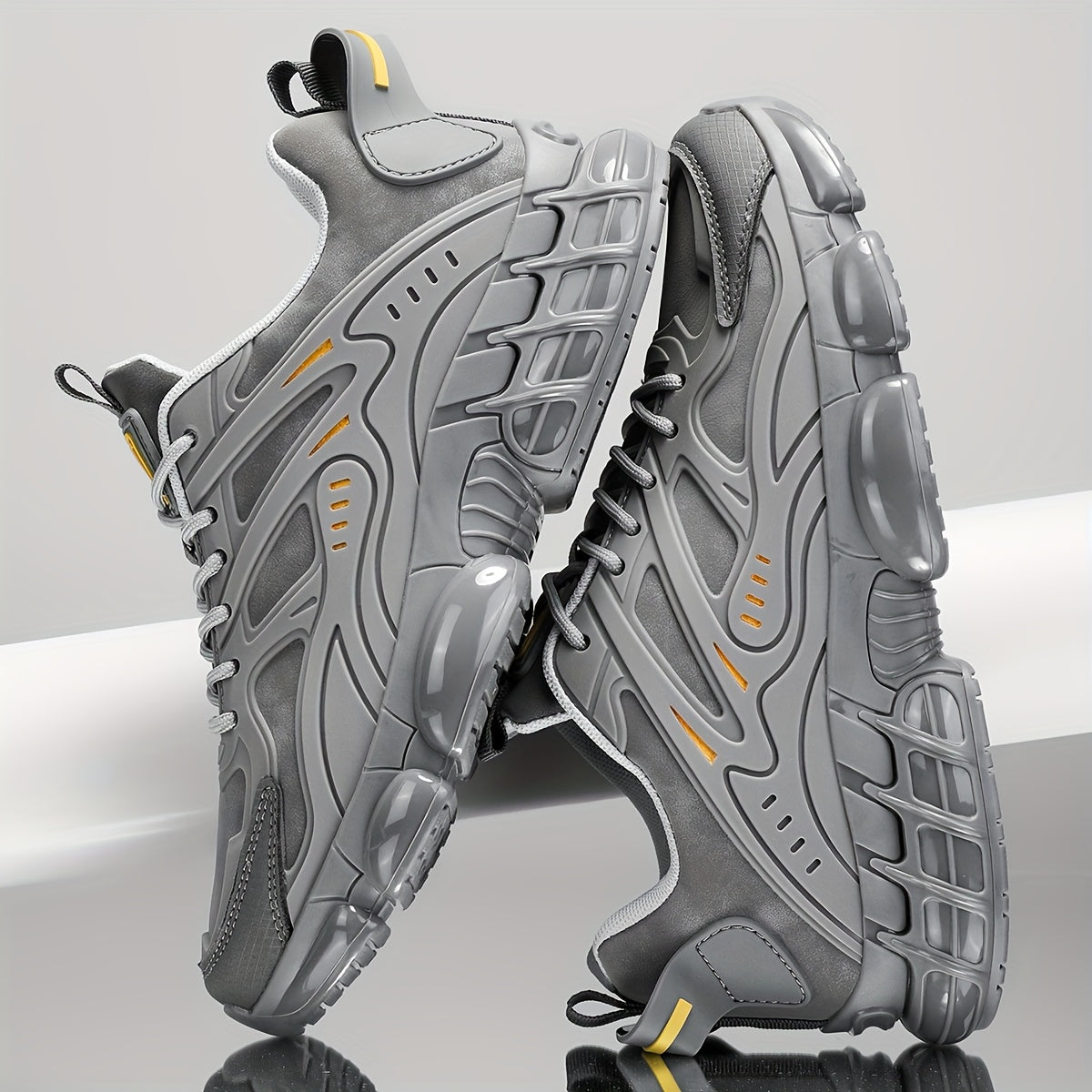 Men's Casual Sneakers, Versatile, Lightweight, Soft-Sole, Shock-Absorbing, and Resilient - ayq