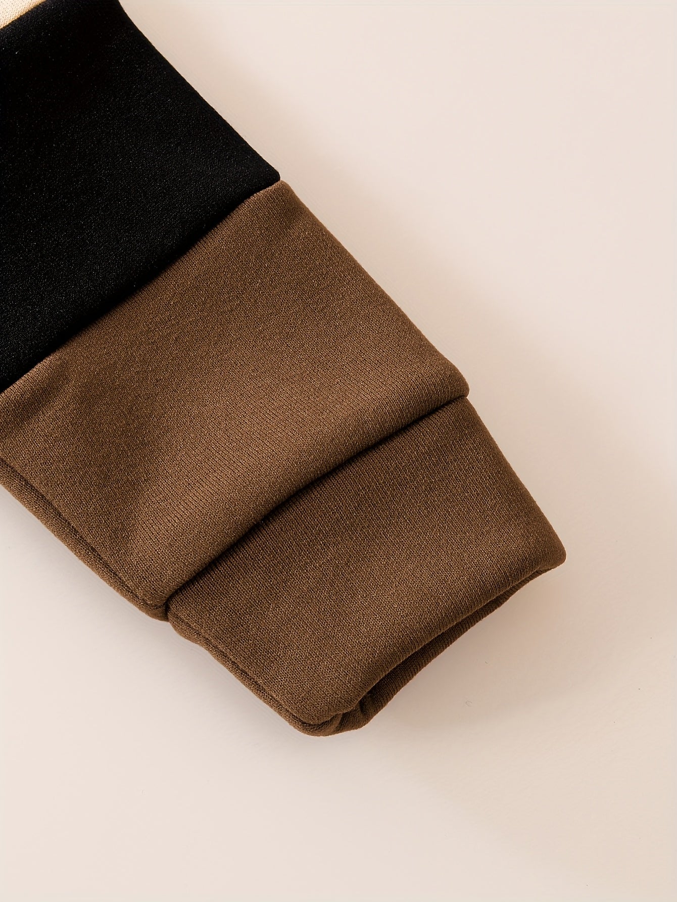 Աշնանային ձմեռային նոր, հաստ, կլոր վզով սվիտեր, երկար թևքերով, 3 գույնանի, պատչվորք, խաչաձև նախշերով, տառերով պատչ, տաք, հարմարավետ, առօրյա, բազմակողմանի սպորտային տաբատ, 2 հատանոց հավաքածու, DONABEBE, բացօթյա օգտագործման համար