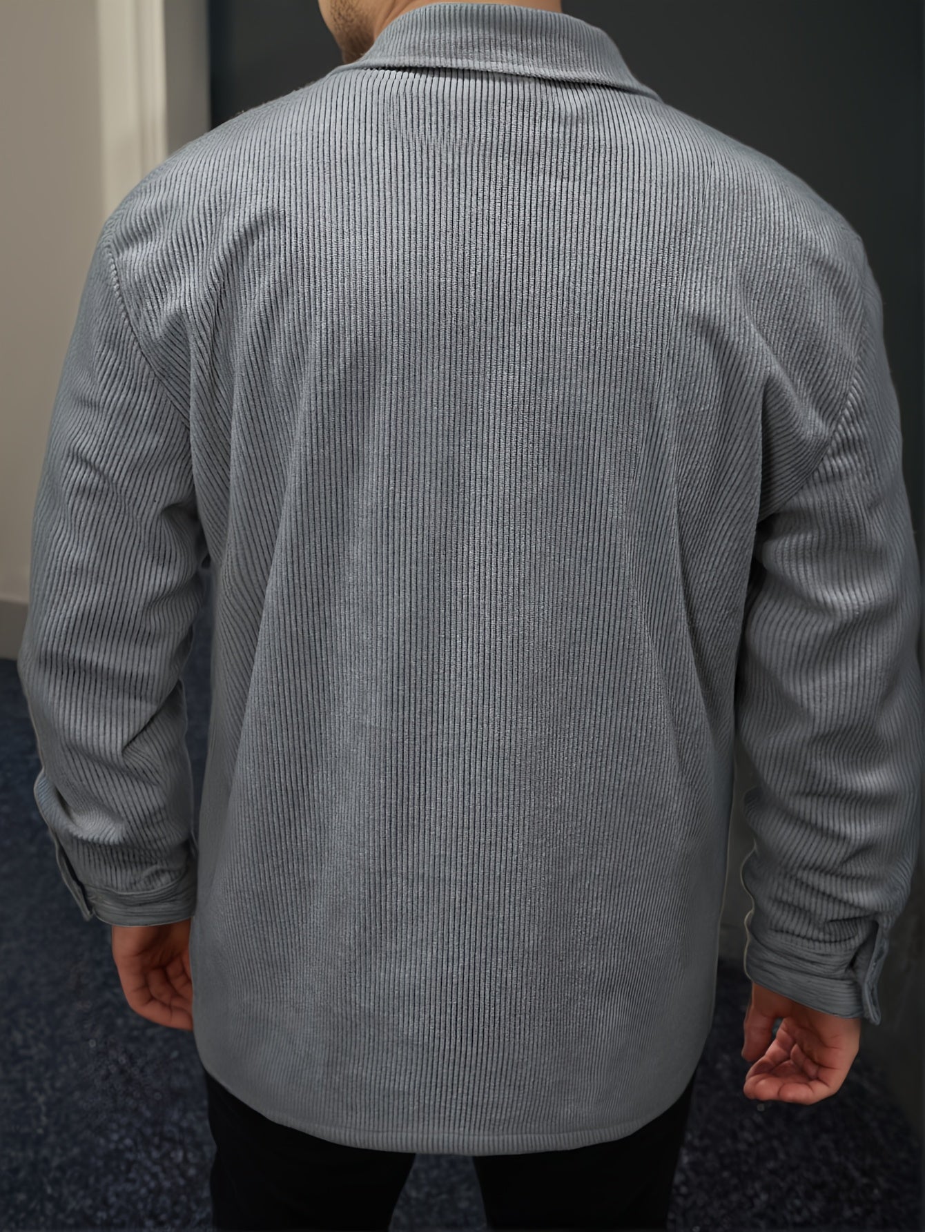 Men'S Long-Sleeve Business Casual Shirt in Lightweight Fabric for Spring And Summer, Featuring a Wrinkle-Resistant And Easy-Care Design.