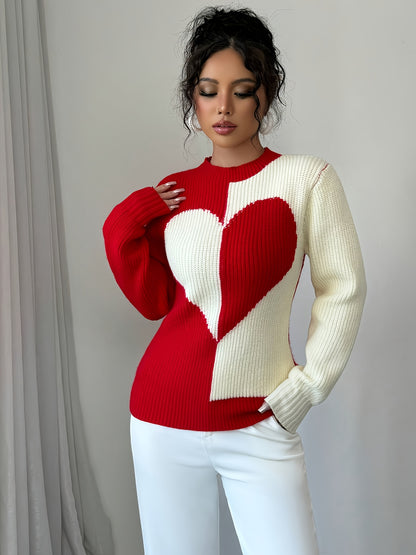 Women's Elegant Sweater Sweationnaire - Winter Warm Round Neck Solid Color Pullover, Regular Fit Cozy Sweaters for Fall/Winter, Versatile Casual & Dressy Outfits (Hand Wash/Dry Clean) - Elegant Special Line Collection