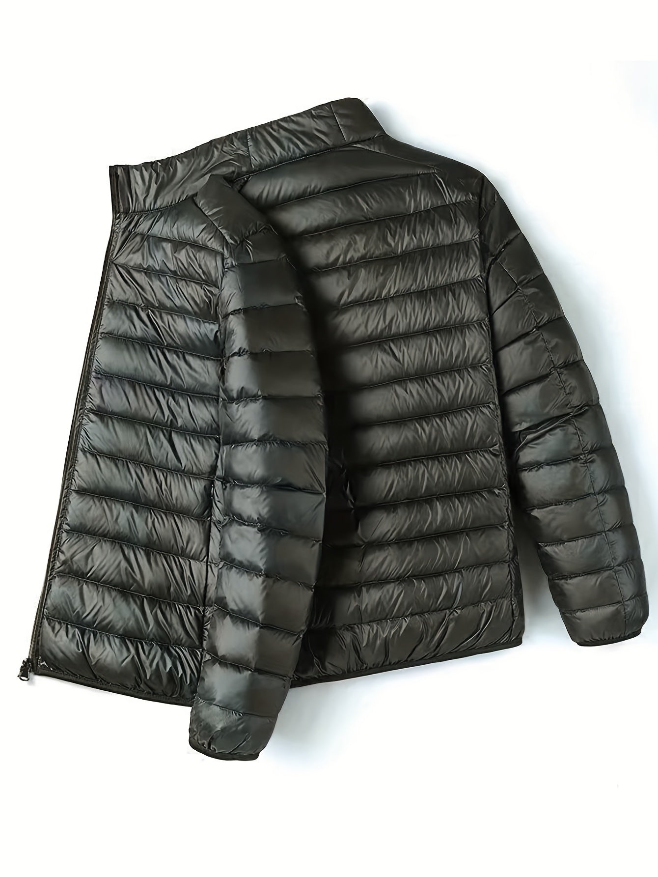 Spring, Autumn, And Winter Styles with a Stand Collar And Zipper Closure, Versatile Casual Lightweight Jacket for Men - ayq