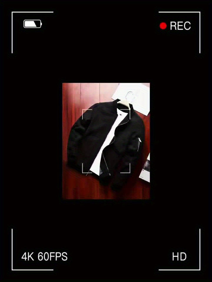 Men's Baseball Jacket - All-Season Zip-Up Coat with Zippered Pockets, Machine Washable Outerwear for Casual & Formal Events - Navy Jacket, Sleek Appearance