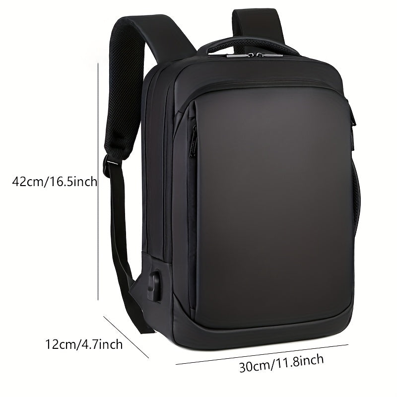 Business Laptop Backpack with USB Port & Padded Divider, Lightweight