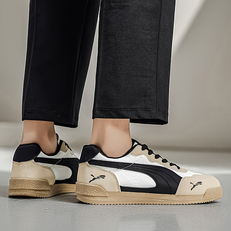 Men'S Fashionable Lightweight Sneakers | Spring/Fall New Arrival, Low-Top, Lace-up, Rubber Sole, Comfortable Non-Slip, Durable, Casual & Sports Style for Daily & Outdoor Activities - ayq