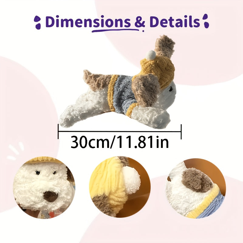 Սիրուն փափուկ խաղալիք շան տեսքով, իդեալական է գրկախառնվելու համար։ Այս փափուկ խաղալիք կենդանին ծառայում է որպես դեկորատիվ բարձ և հիանալի ընկերակից է։ Հիանալի է որպես նվեր ծննդյան և տոների համար սիրելիների համար։