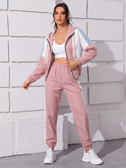 Women’s Thin Sports Leisure Suit Pullover Jacket & Pants
