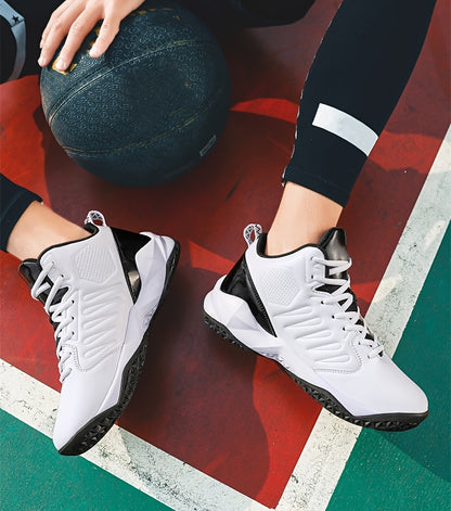 [sneakers] Extra-Large Outdoor Trail Shoes for Men, Featuring Slip Resistance, Shock Absorption, Durability, Trendy Basketball Design, Versatile Sports Footwear, Lightweight Comfort, Casual Style, Soft Sole, And Rebound Train