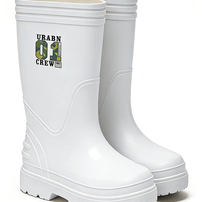 Unisex EVA High-Calf Waterproof Rain Boots Lightweight All-Season
